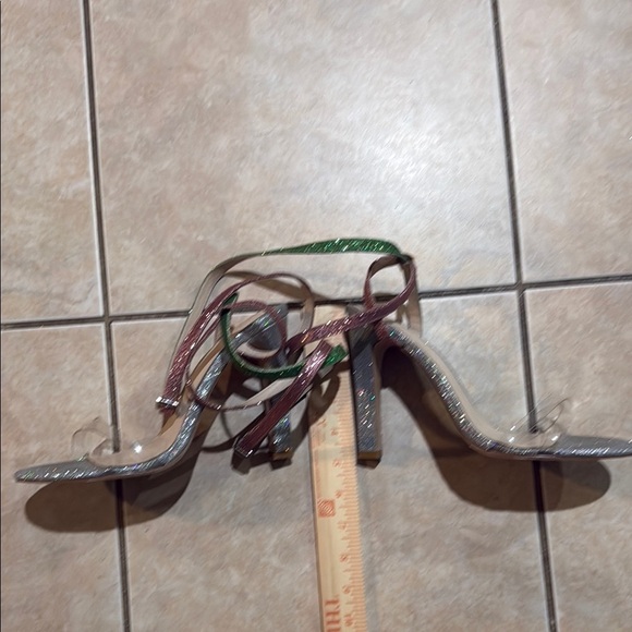 House of Harlow x Raye wrap around ankle Multicolor Strappy Heels style Nelly - Picture 3 of 11